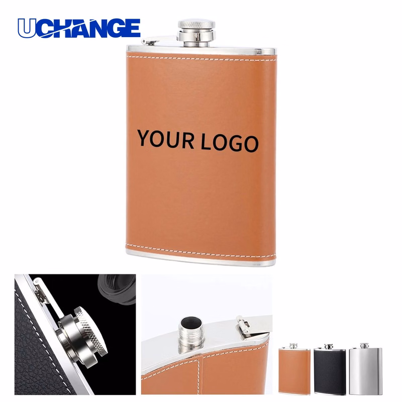 8oz Whiskey Flask Bottle with Screw Cap