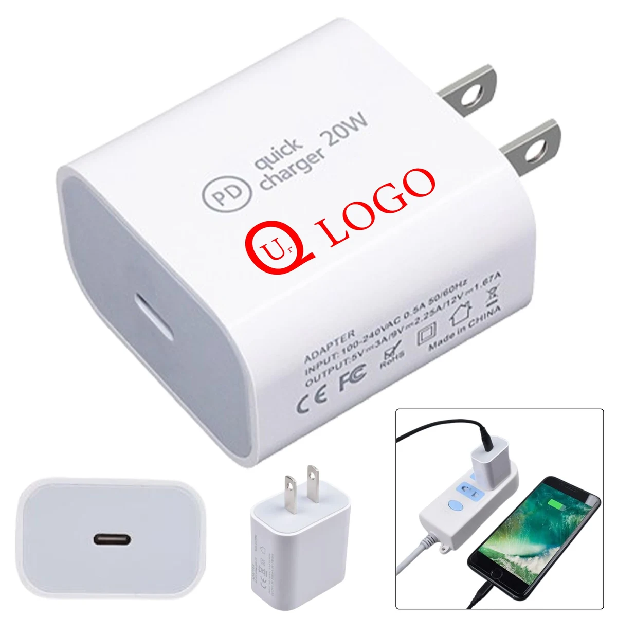 Us Standard Pd 20W Type-C Quick Charger 1