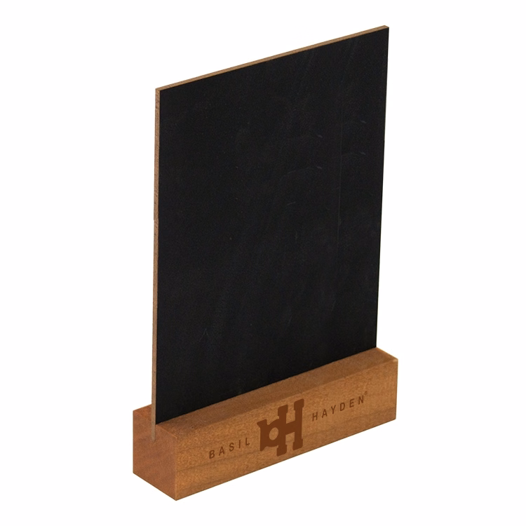 Countertop 2-Sided Chalkboard with Wood Base - 5w x 7h