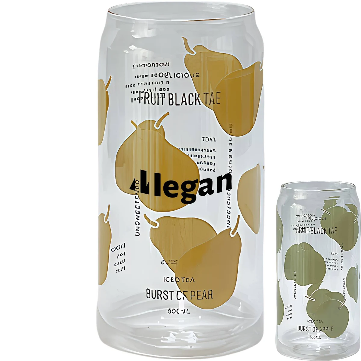 17oz Large Capacity Soda Can Style Glass Cup 1
