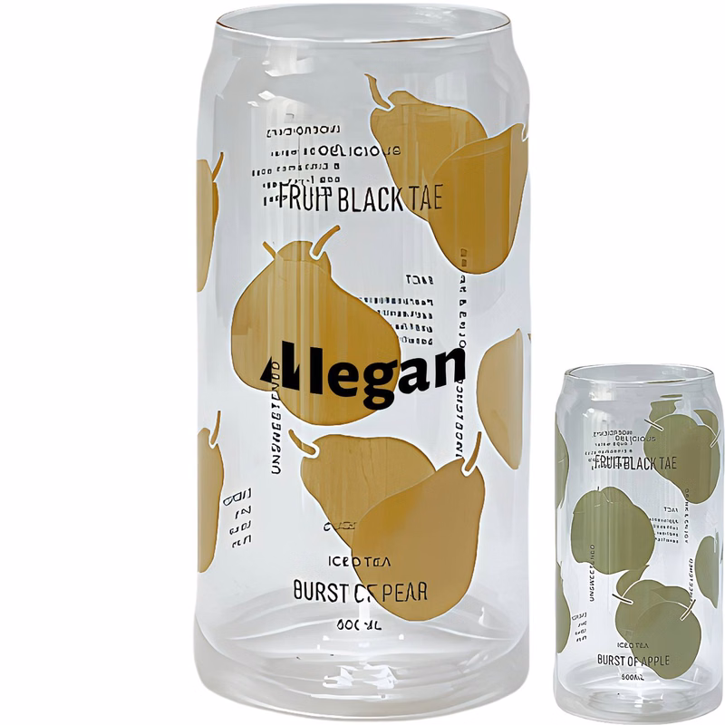 17oz Large Capacity Soda Can Style Glass Cup