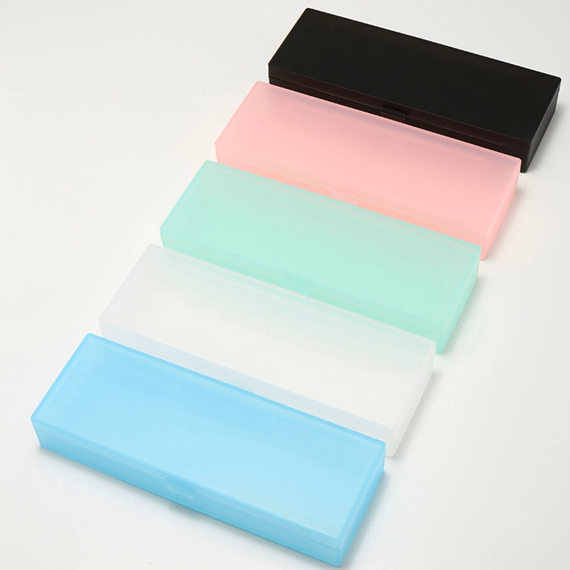 Plastic Pencil Box Clear Storage School Supply Case