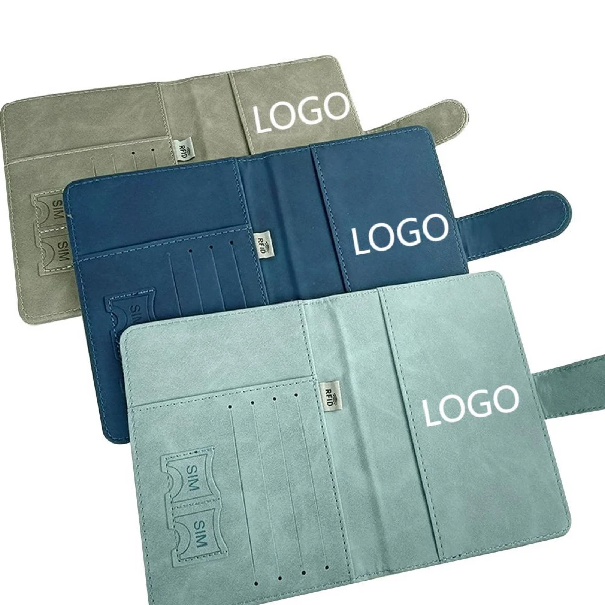 Custom Logo PU Travel Money Card Holder 1