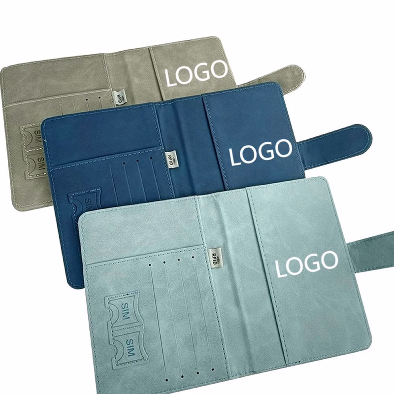 Custom Logo PU Travel Money Card Holder