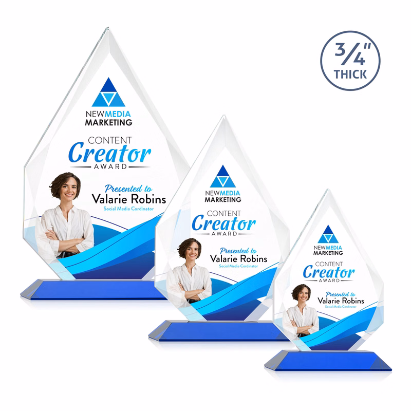 Hawthorne VividPrint™ Award - Blue