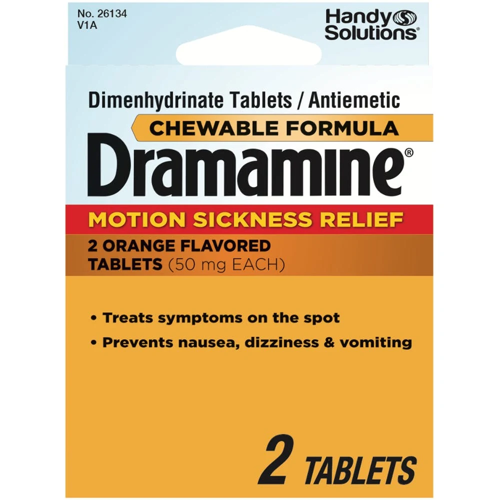 Dramamine Motion Sickness Relief - 2 Pack Chewable 1