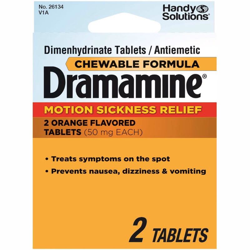 Dramamine Motion Sickness Relief - 2 Pack Chewable