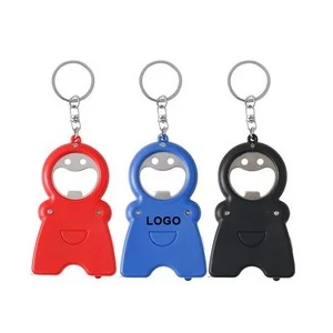 Custom Keychain Opener With Flashlight Tape Measure 1
