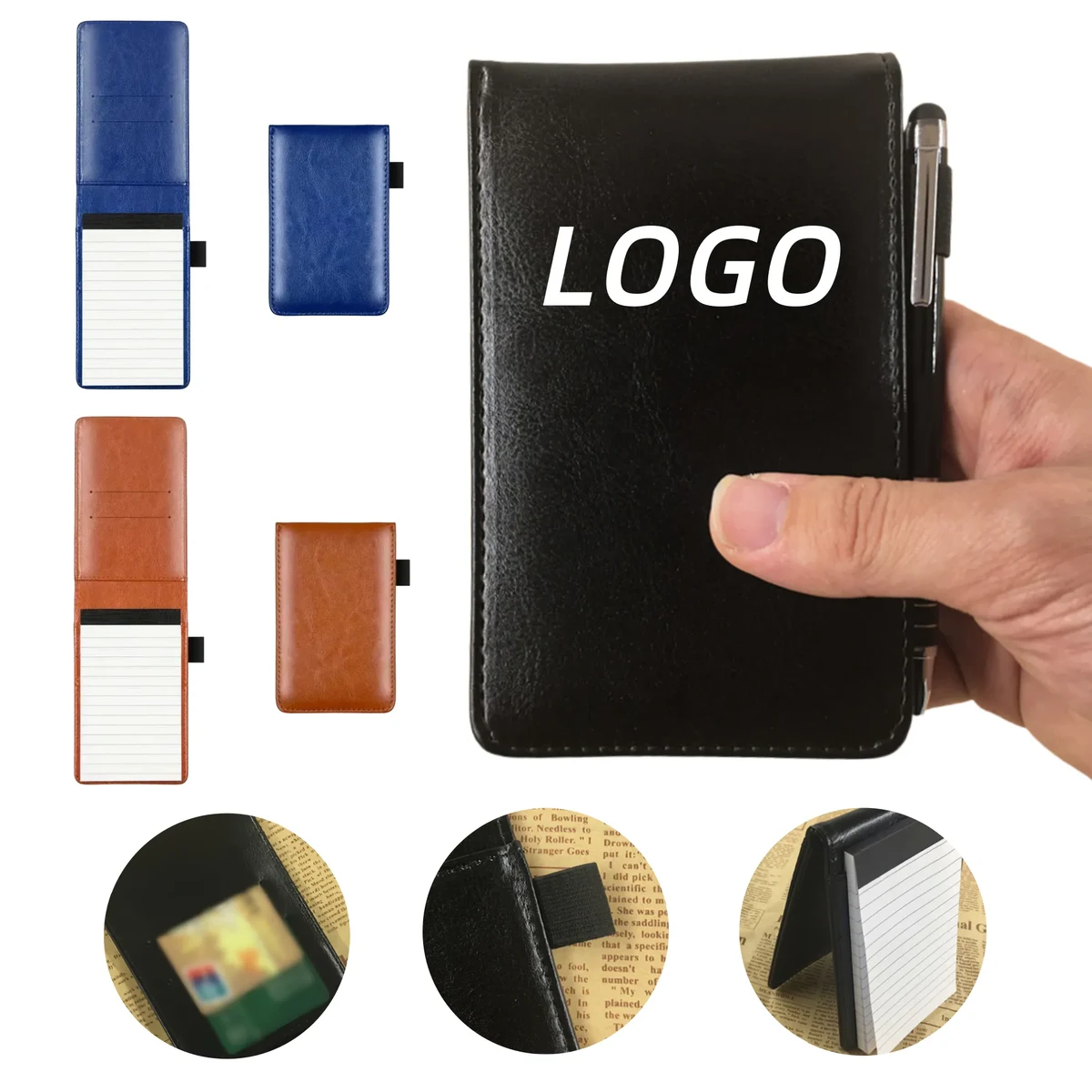 A7 Multifunctional PU Leather Mini Portable Pocket Notebook 1