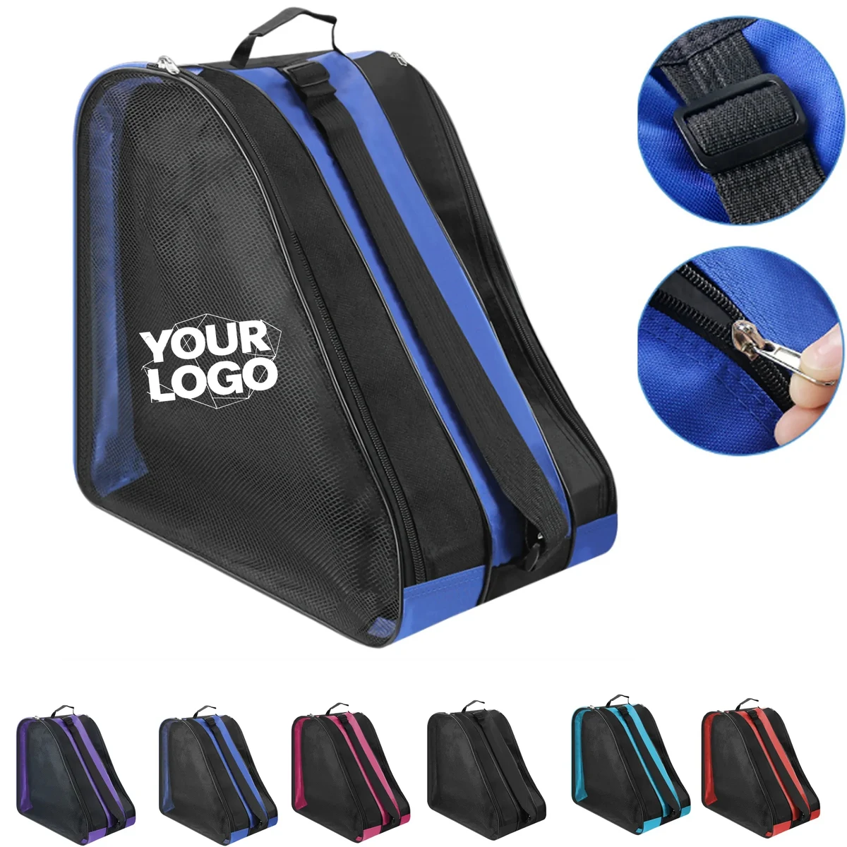 Ventilated Triangular Oxford Cloth Roller Skate Bag 1