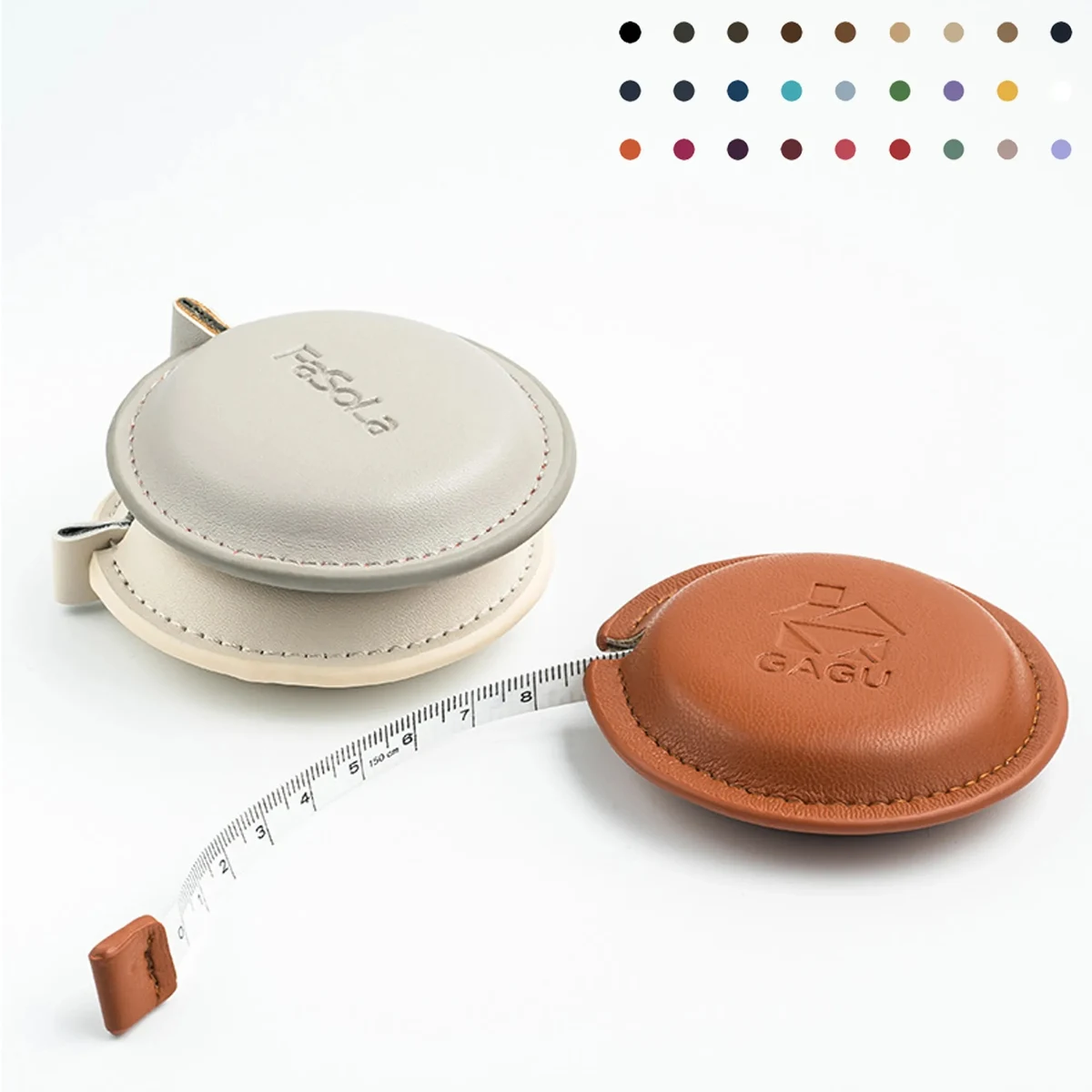 Retro Leather Retractable Measuring Tape 1