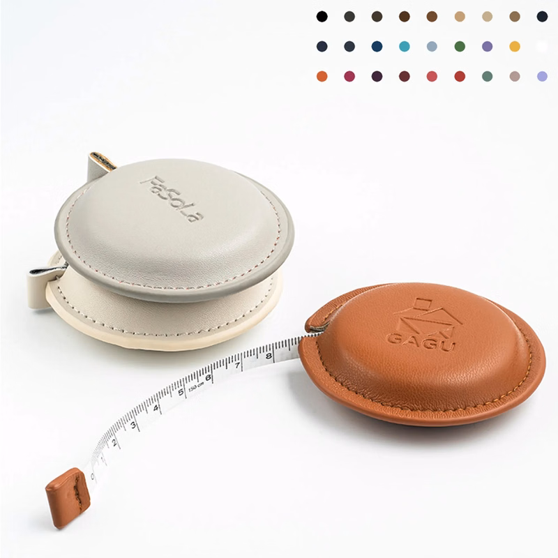 Retro Leather Retractable Measuring Tape