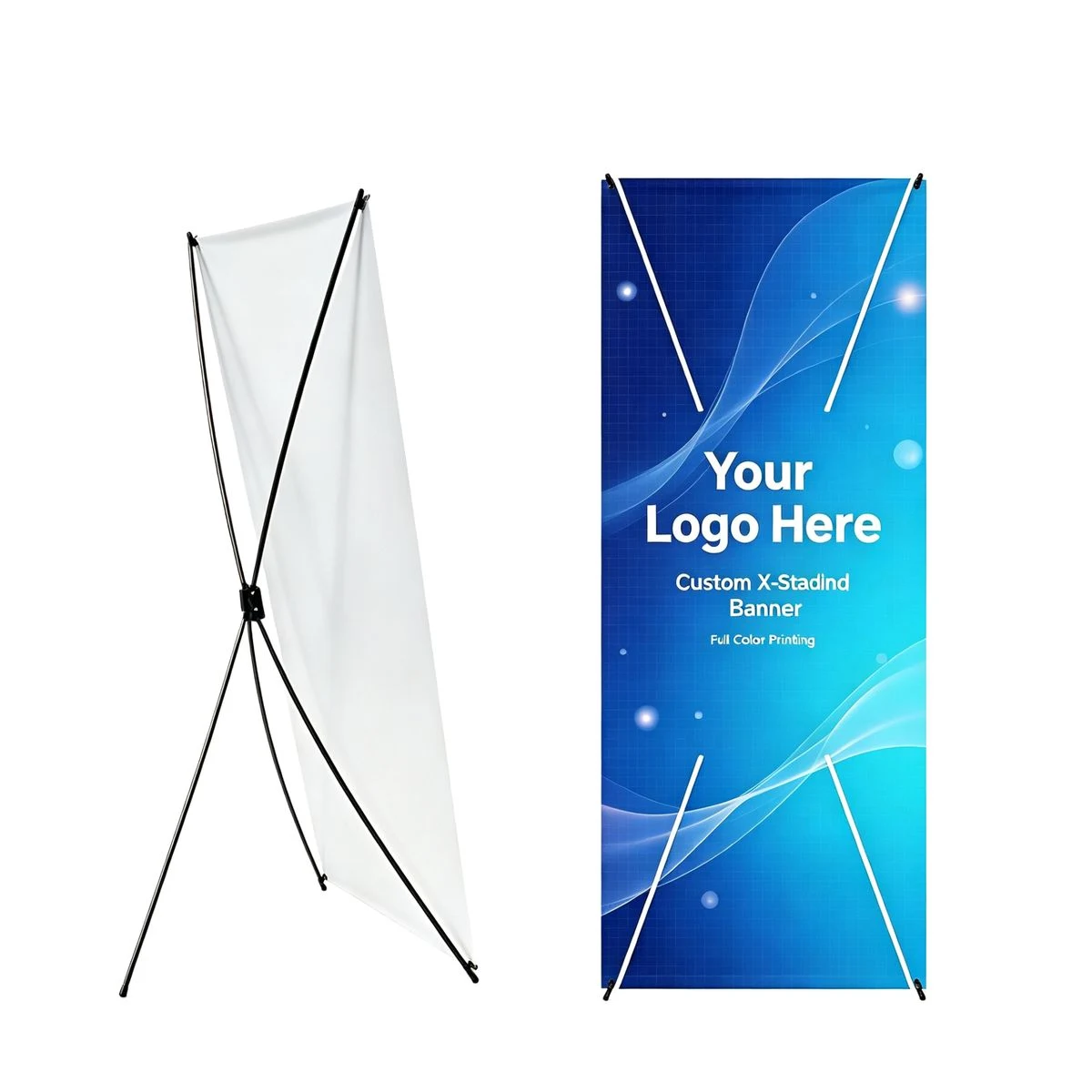 71*31.5in Portable Adjustable X Frame Banner Stand 1