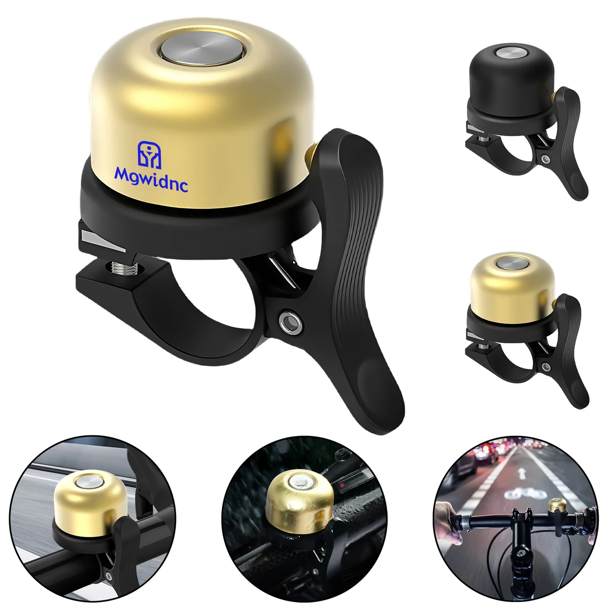 Bike Bell with Tracker Holder - Anti-Theft Bicycle Accessory 1