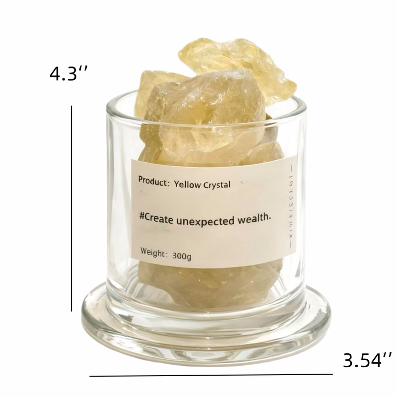 Brazilian Crystal Aroma Diffuser Stone w/Jar