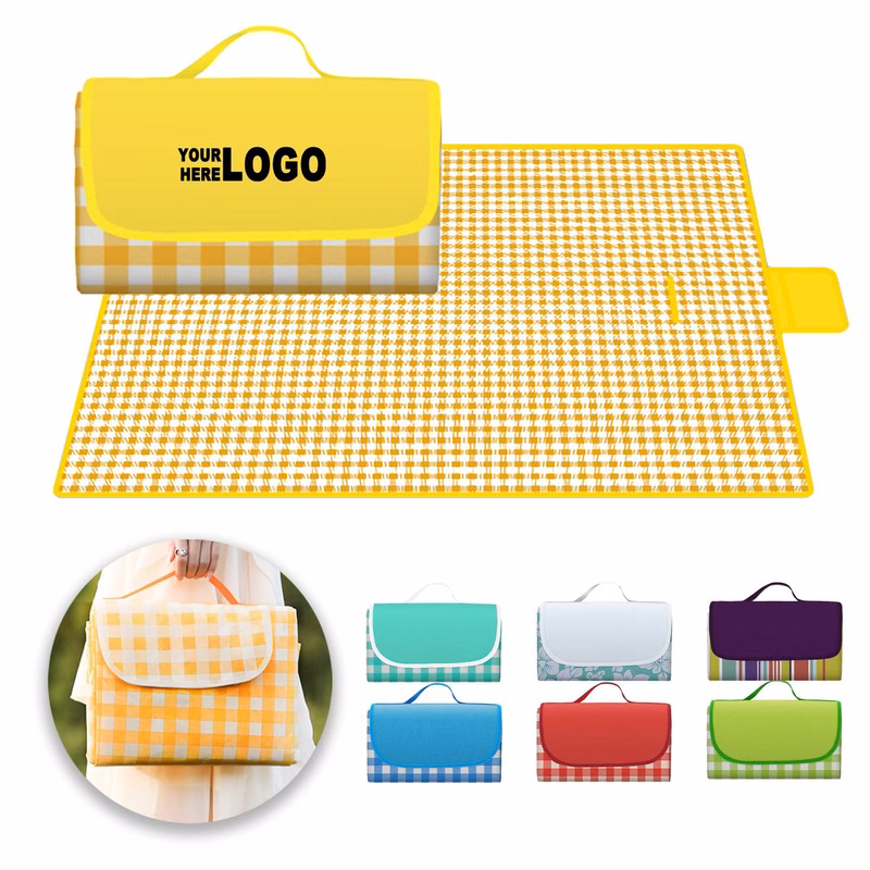 39.4" x 59.1" Outdoor Plaid Picnic Blanket