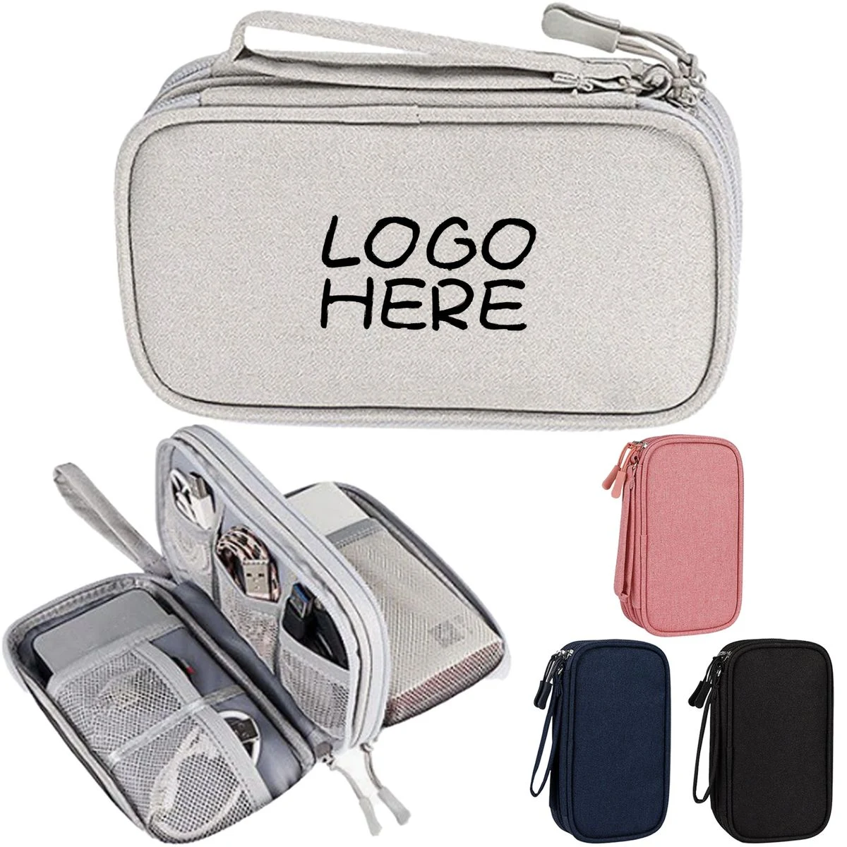 7*4 Inch Double-Layer Cable Storage Case 1