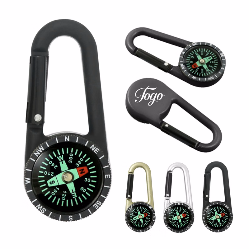 Outdoor Portable Carabiner Hook Compass