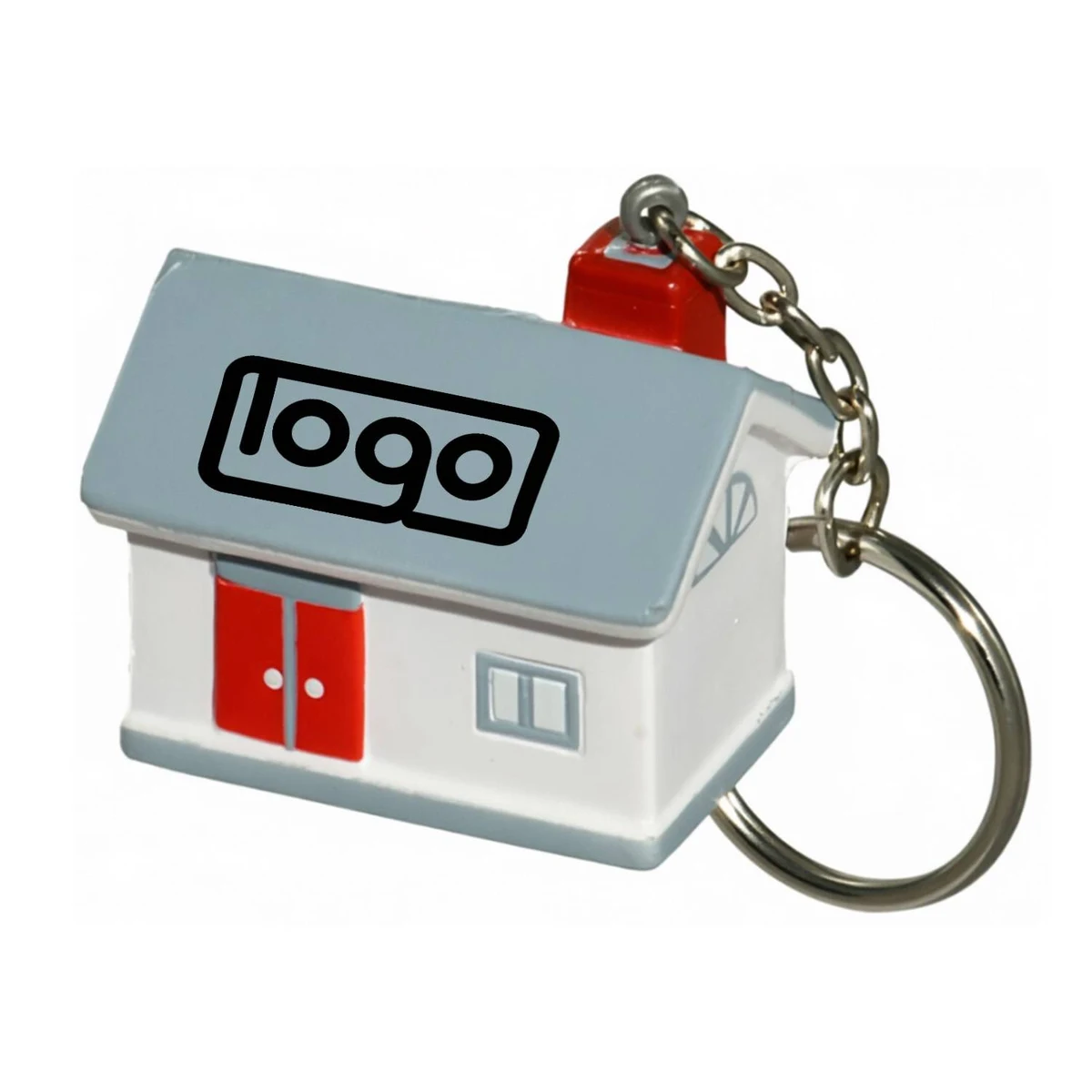 PU House Stress Relief Keychain 1