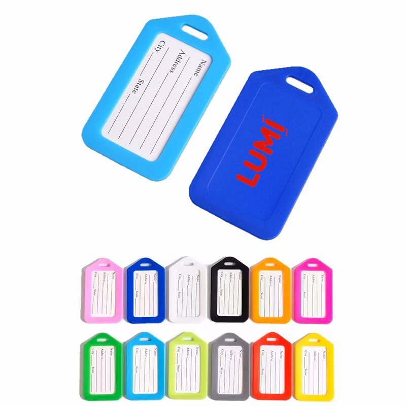 Durable Plastic Luggage Tag Identifiers with Lanyard MOQ50