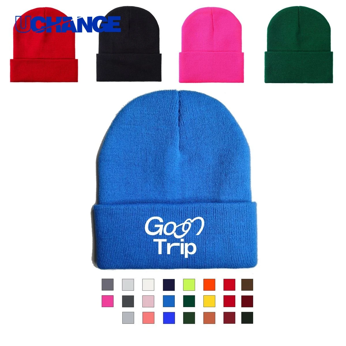 Solid Color Knitted Beanie 1