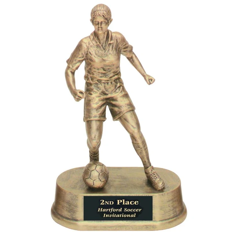 Soccer Female Antique Gold Figure Award 1