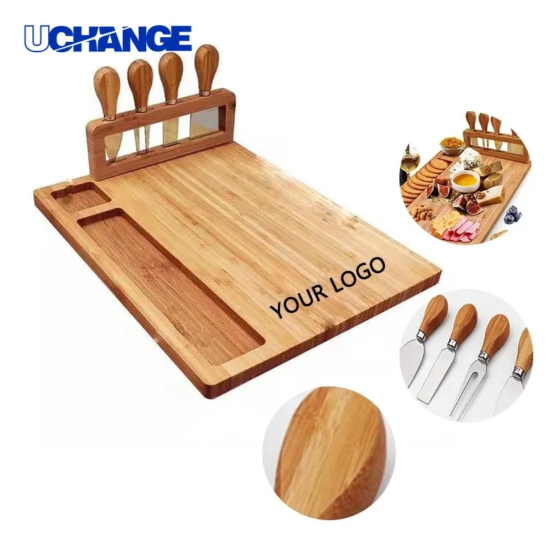 Rectangular Bamboo Serving Tray 1