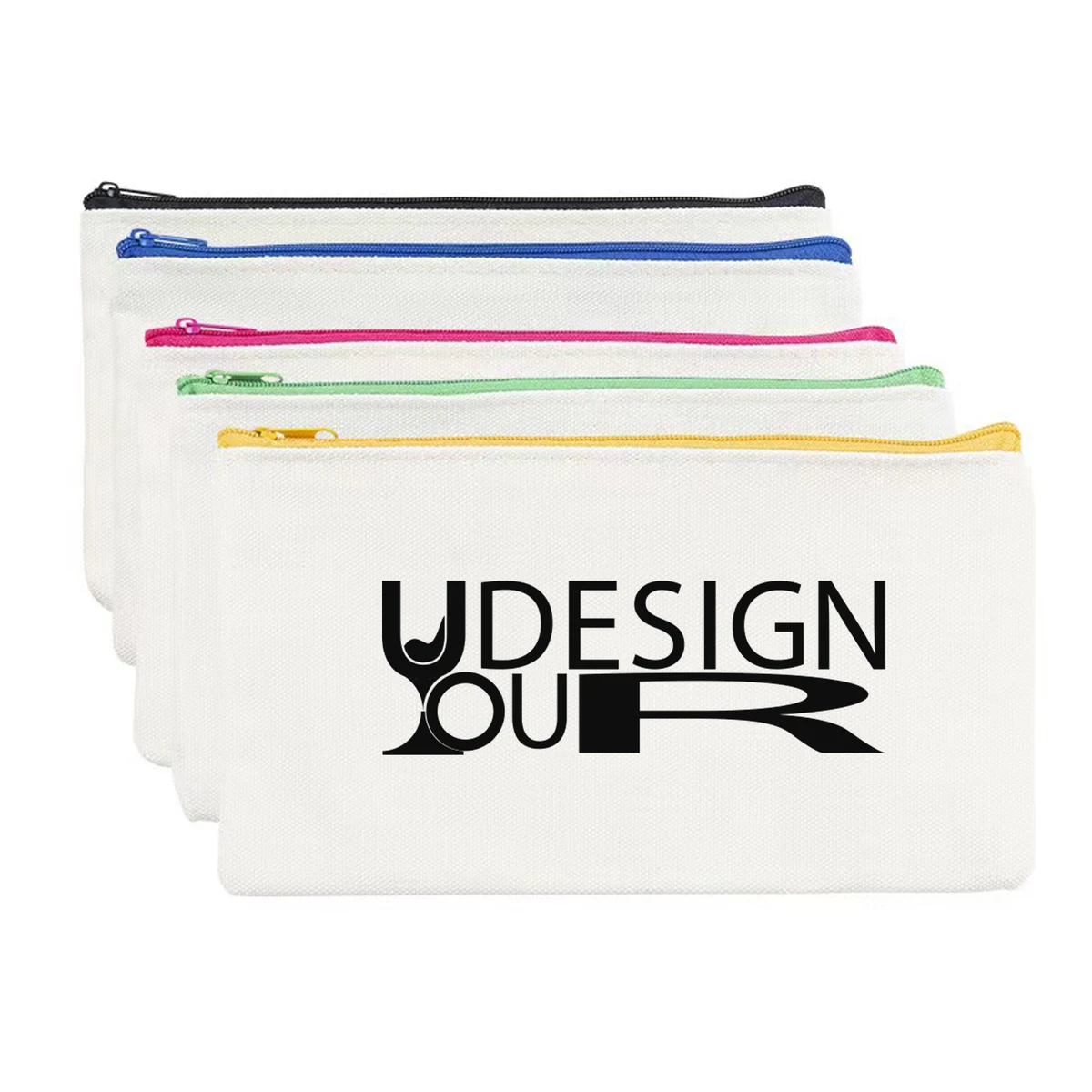 Cotton Canvas Craft Zipper Bags, custom tote bag with logo imprint 1
