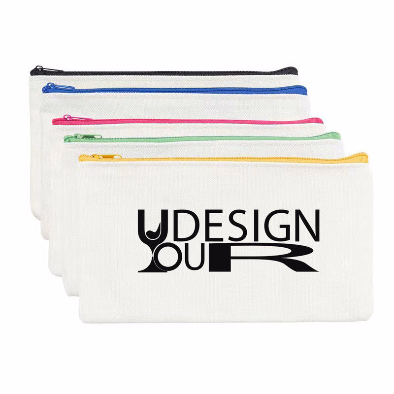 Cotton Canvas Craft Zipper Bags
