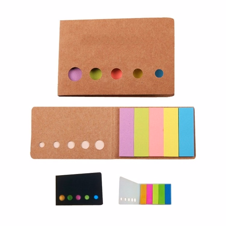 Fashional Fluorescent Sticky Note, Five Hole Memo Pad
