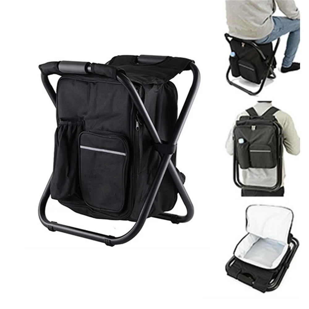 Foldable Backpack Cooler Stool 1