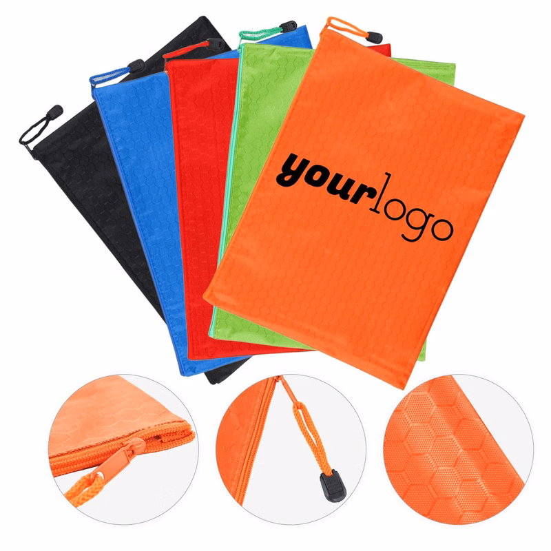 Oxford Cloth A4 Zippered Document Pouch