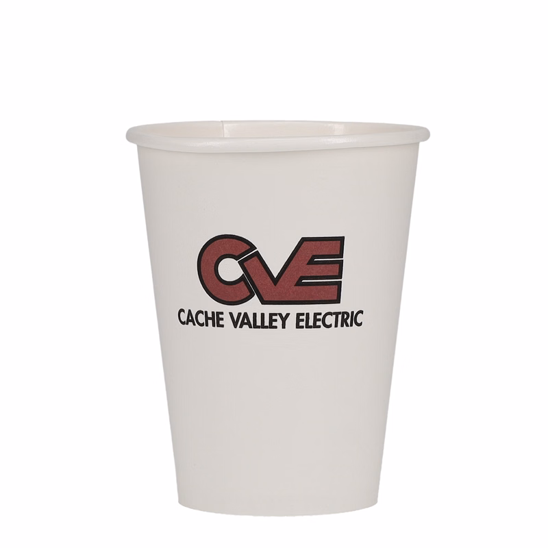 12 oz Paper Cup White Tradition Print