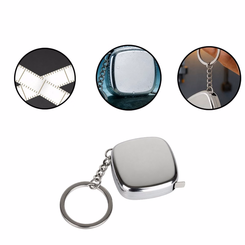 Keychain Stainless Tape Measure