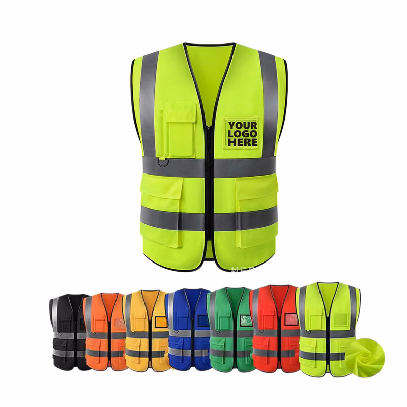 High Visibility Reflective Safety Vest with Pockets