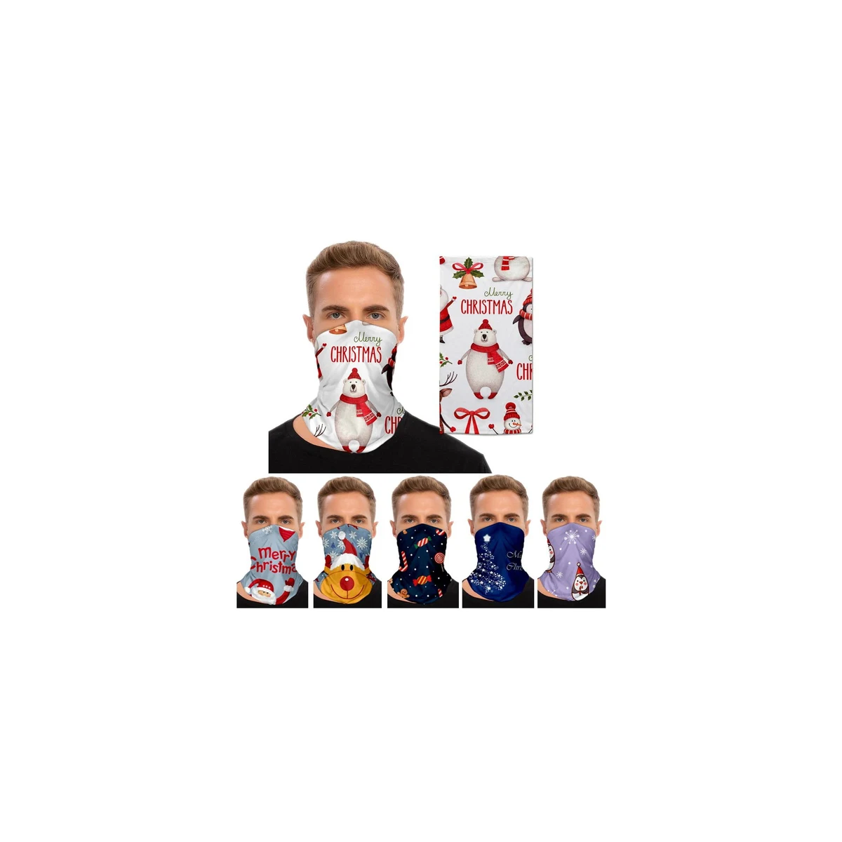 Seamless Christmas Neck Gaiter 1