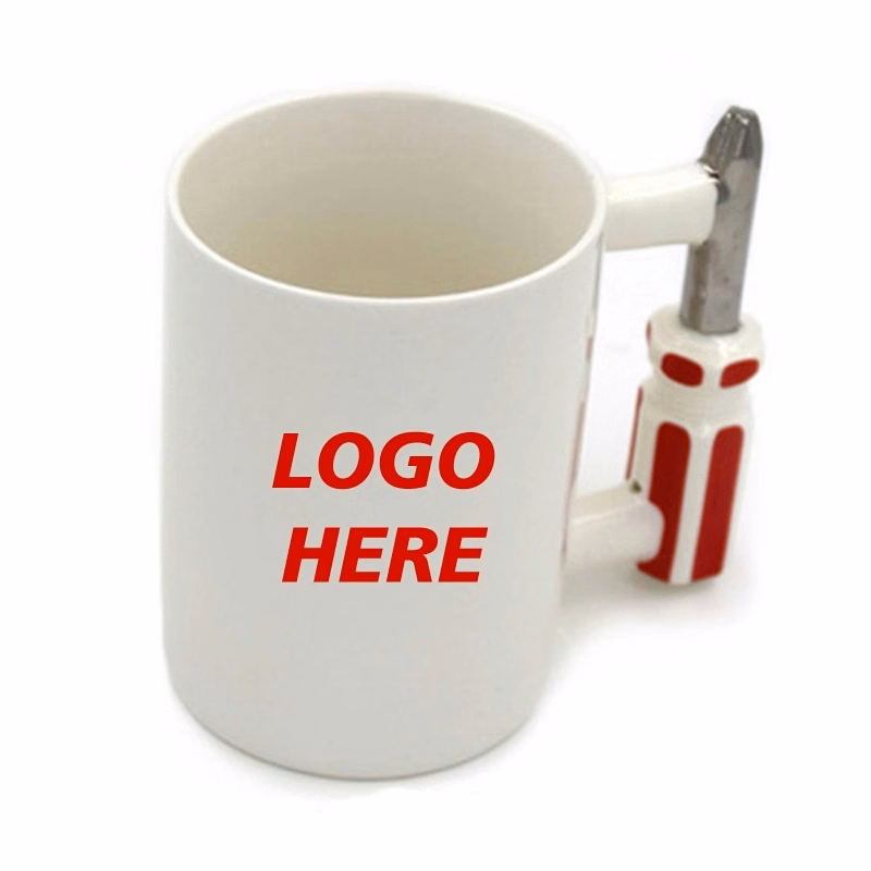 Custom 17 oz Tool Shaped Ceramic Mug