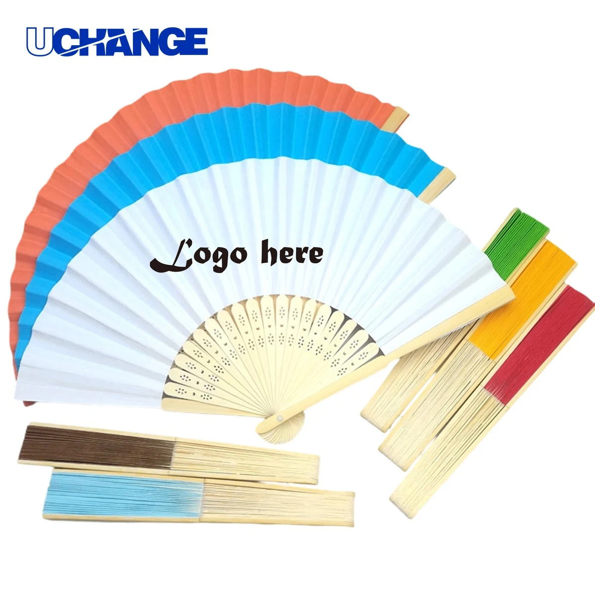 Origami Bamboo Folding Hand Fan 1