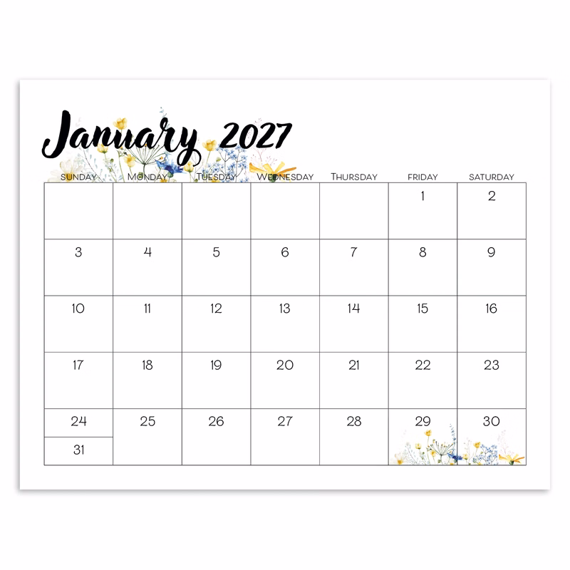 Triumph® Calendars Small Monthly Desk Pad - Floral