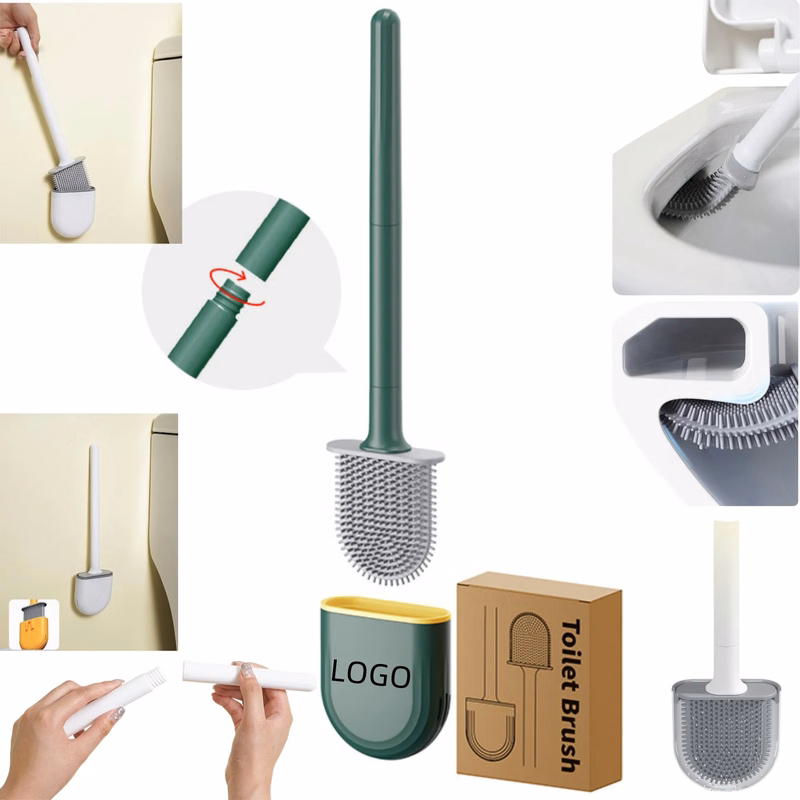 Soft TPR Wall - Mounted Detachable Handle Toilet Brush