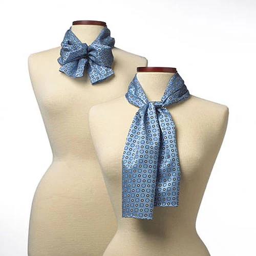 Light Blue Ellison Bay Wet Dyed Polyester Scarf - 8"x45" 1