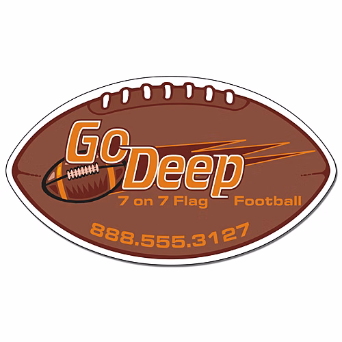 Magnet - Football Shape (7x4) - 30 mil.