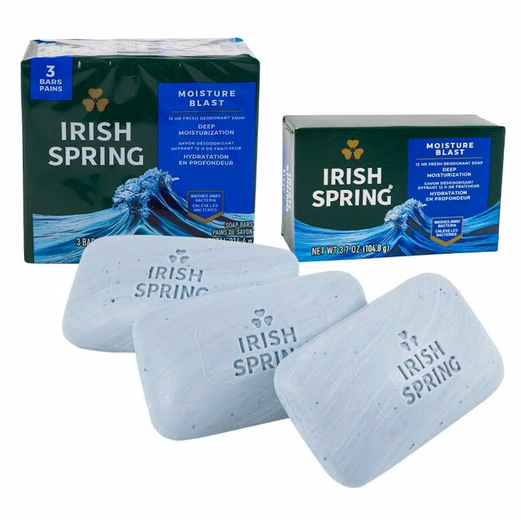 Irish Spring Moisture Blast Soap - 3.7 oz - 3 Pack