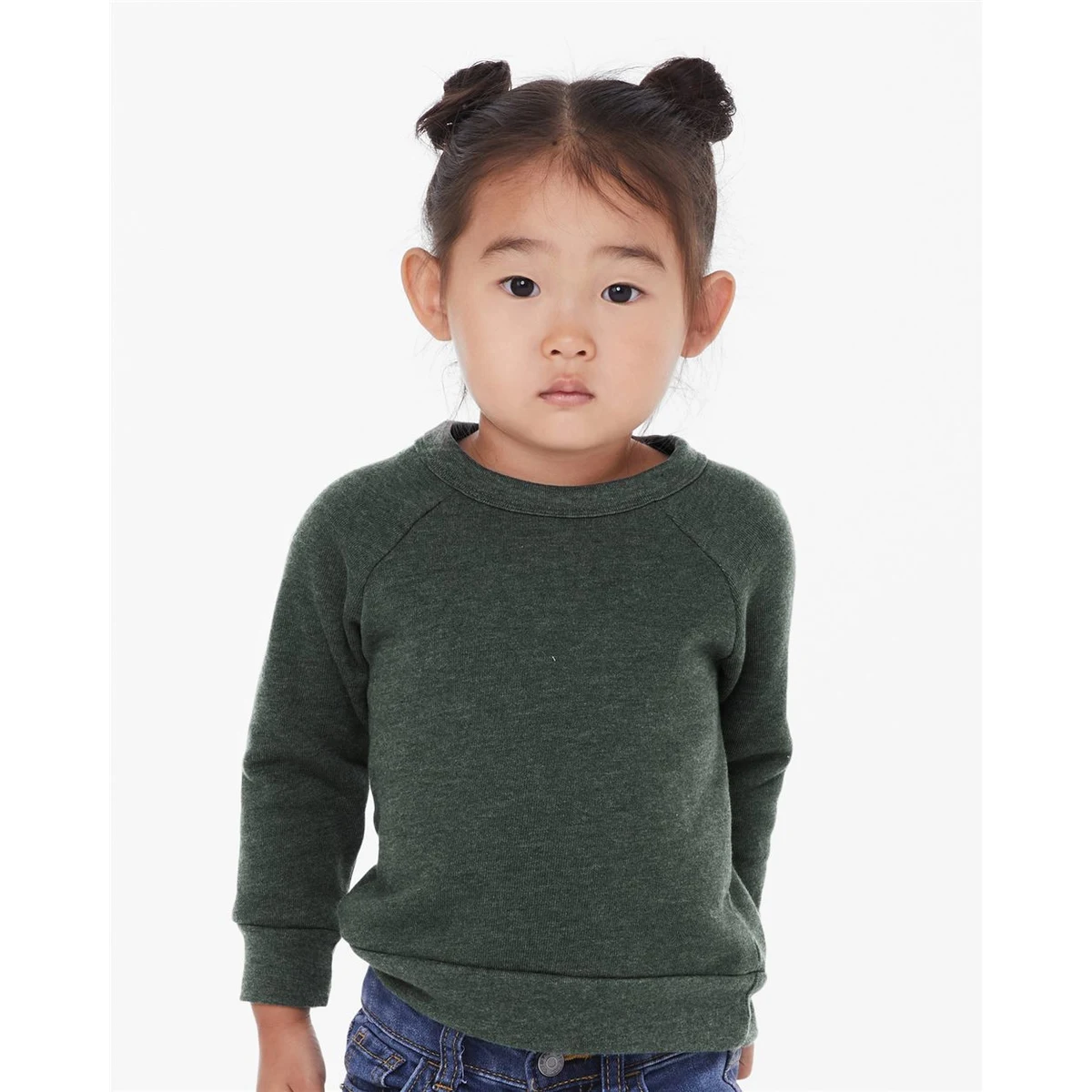 Toddler Sponge Fleece Raglan Crewneck Sweatshirt - 3901T 1