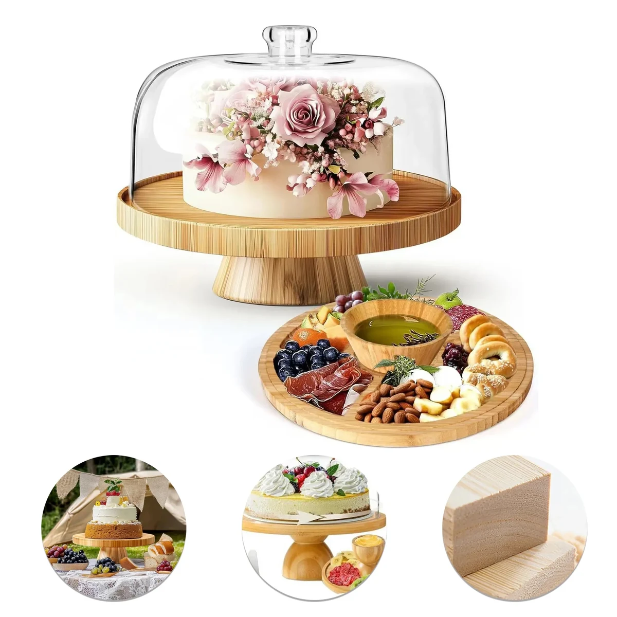 Mastertop Cake Stand With Dome Cover 1