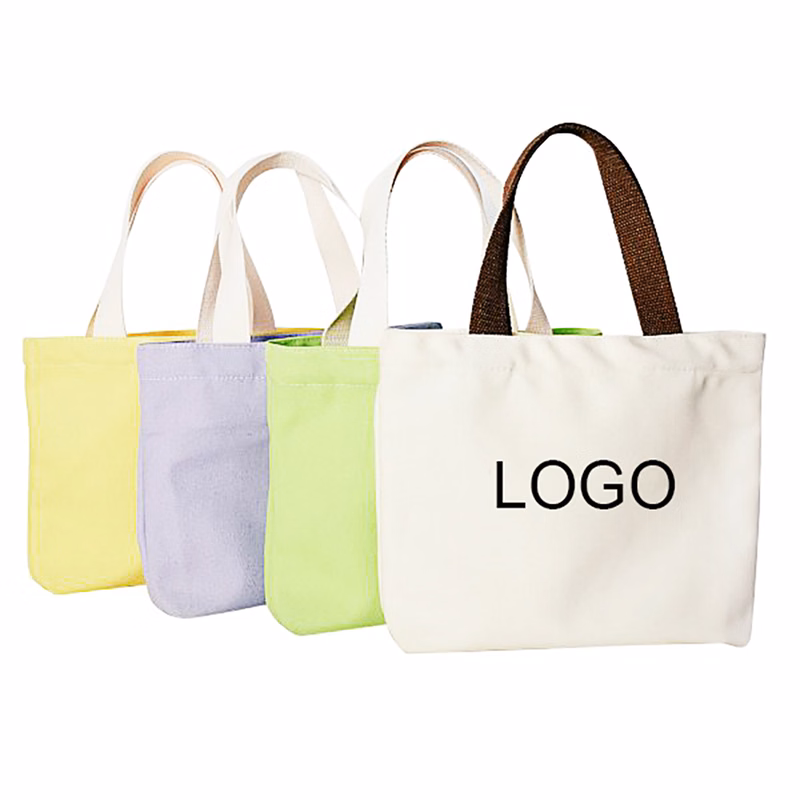 Canvas Tote Bags with Magnetic Snap