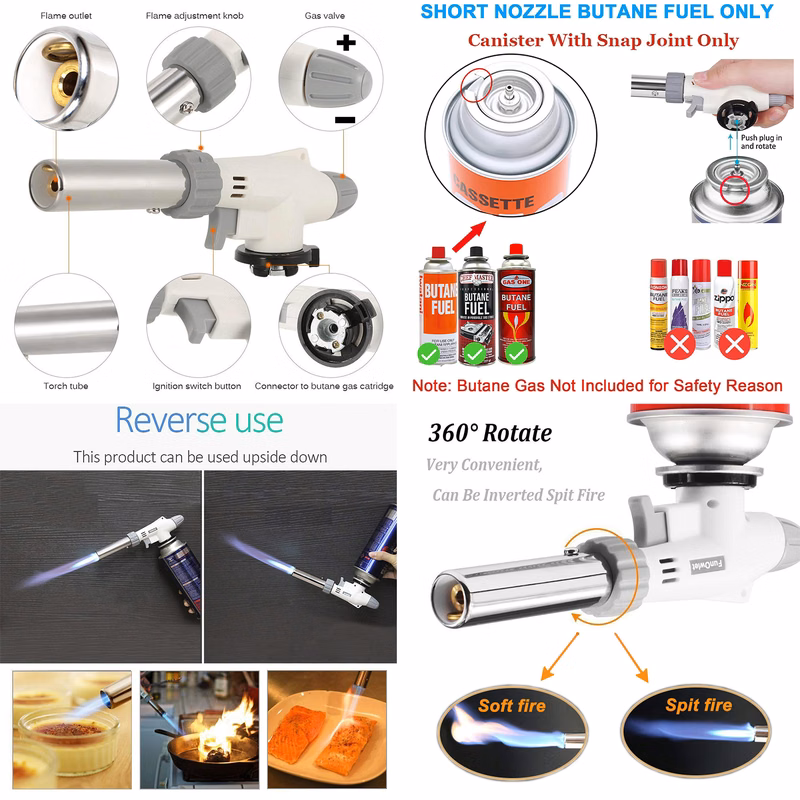 Butane Torch Kitchen Blow Lighter