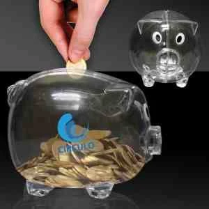 4" Plastic Piggy Bank 1