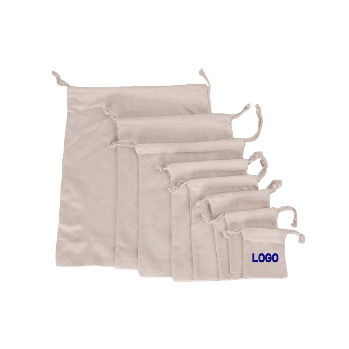 Drawstring Canvas Pouch Bag 1