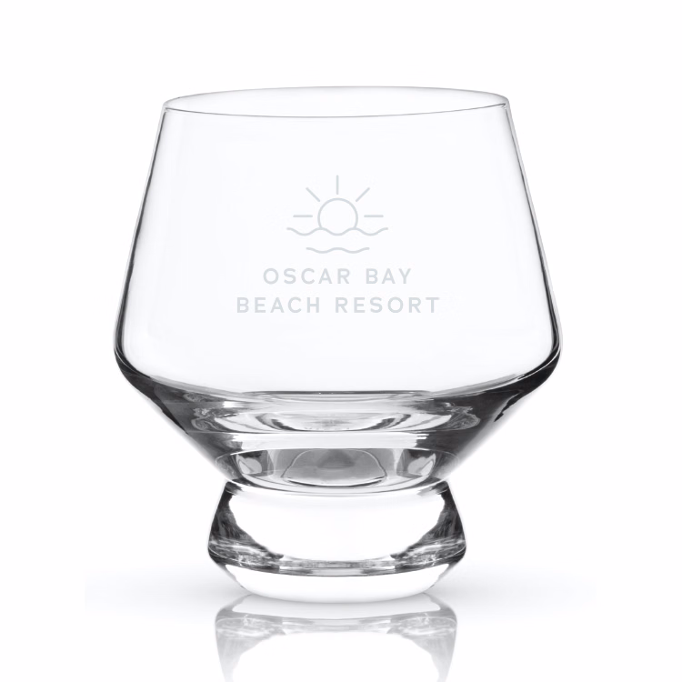 Viski® Footed Crystal Punch Cup, set of 2